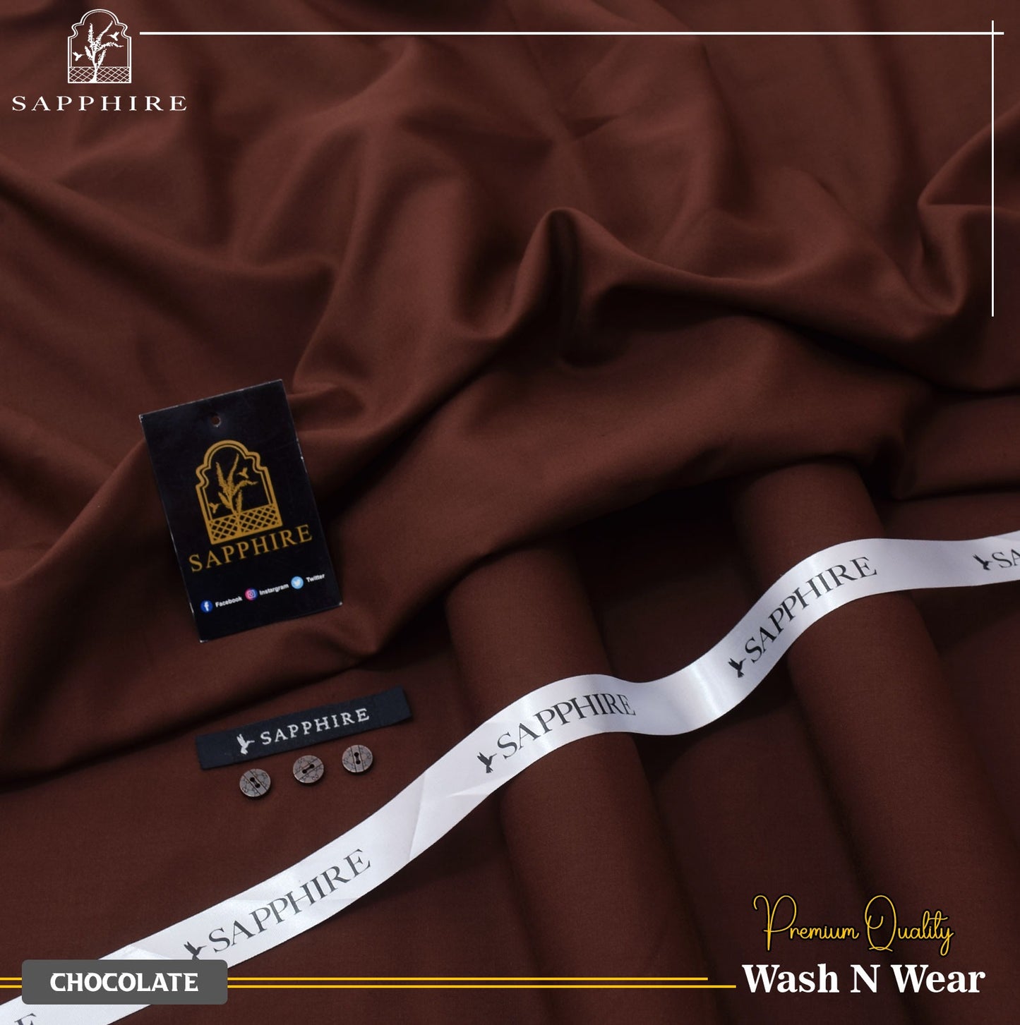 Sapphire Premium Chocolate Wash & Wear