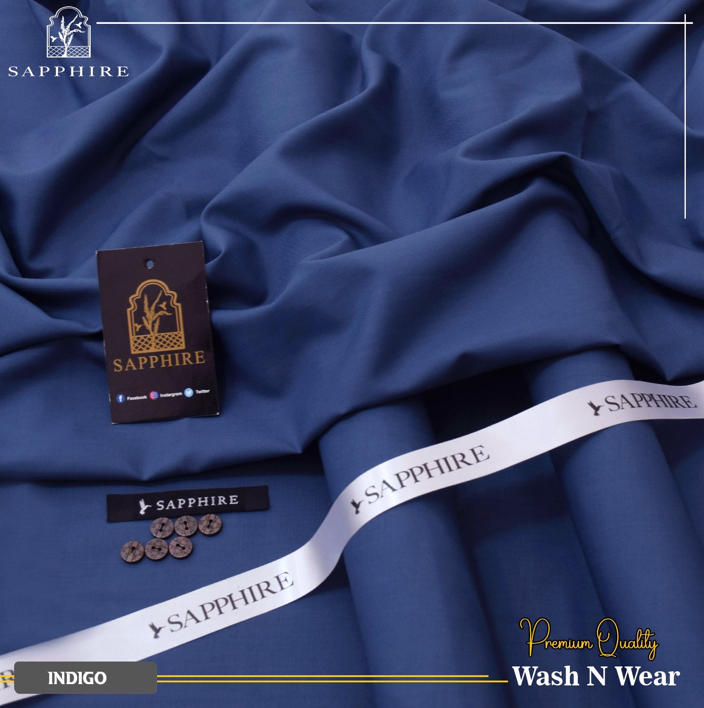 Sapphire Indigo Wash & Wear