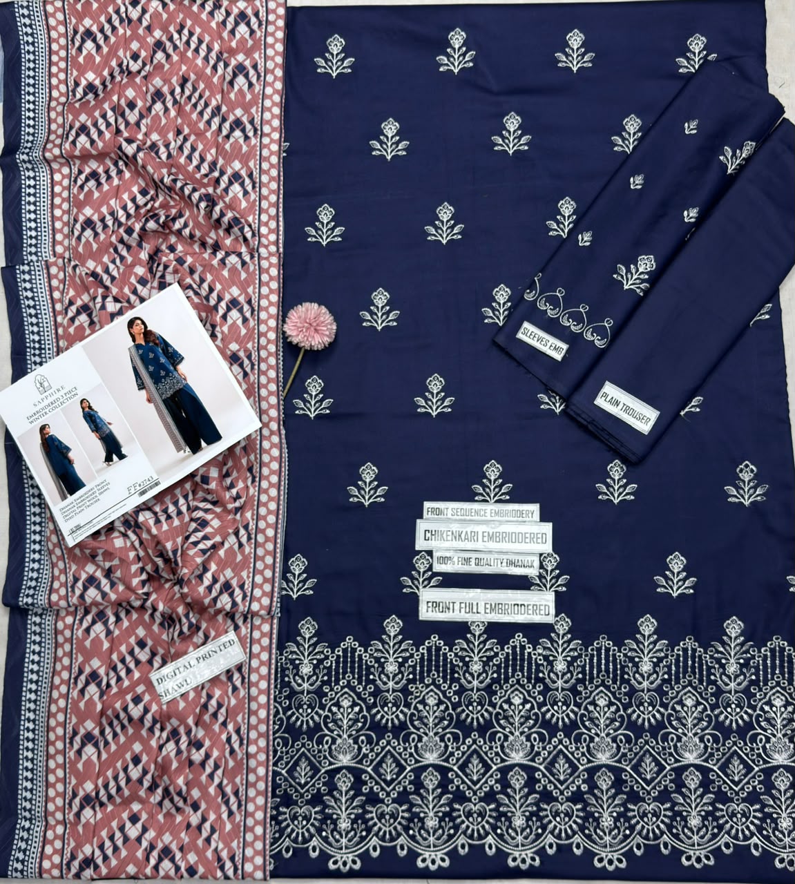 SAPPHIRE 2743 – Premium Winter Dhanak 3-Piece Suit