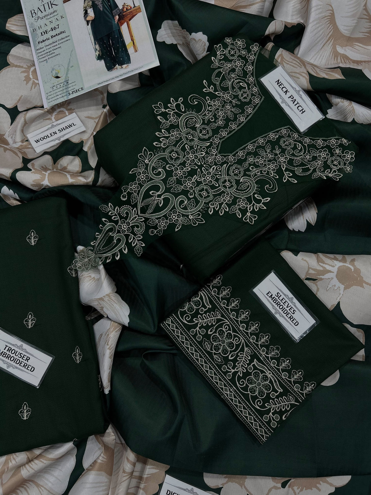BATIK Premium 3-Piece Embroidered Suit | Winter Collection 2026–27