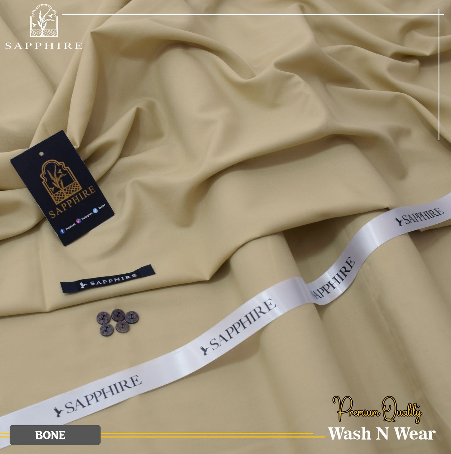 Sapphire Bone Wash & Wear