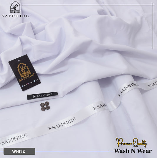 Sapphire White Wash & Wear (Unstitch)