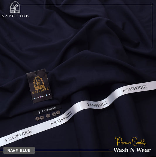 Sapphire Navy Blue Wash & Wear