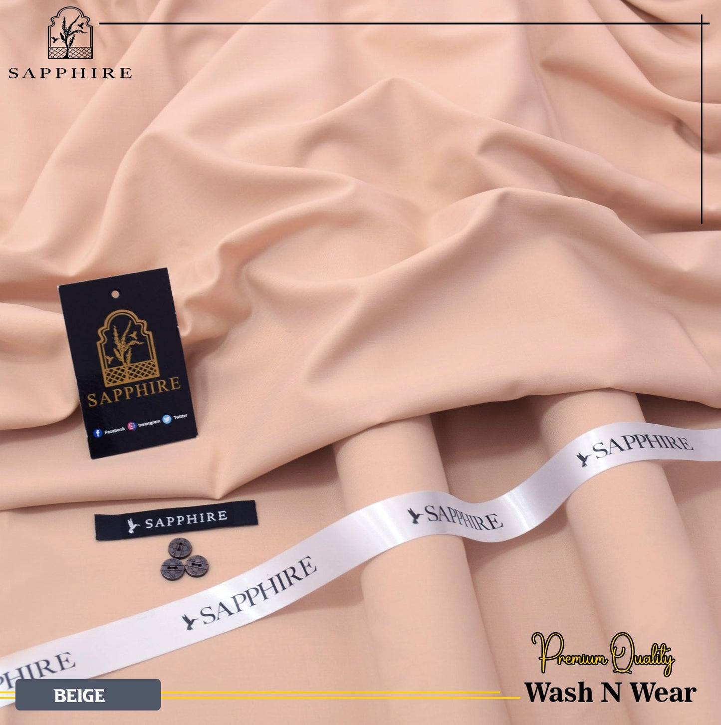 Sapphire Beige Wash & Wear