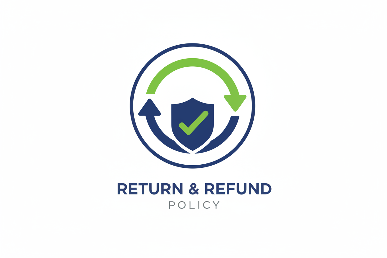 CREATE A LOGO FOR ME FOR RETURN AND REFUND ON SAME PREVIUS PATTREN