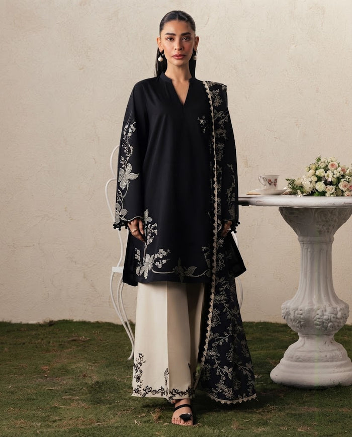 Cross Stitch Premium Air-Jet Dhanak 3PC Embroidered Winter Suit | NF-1031