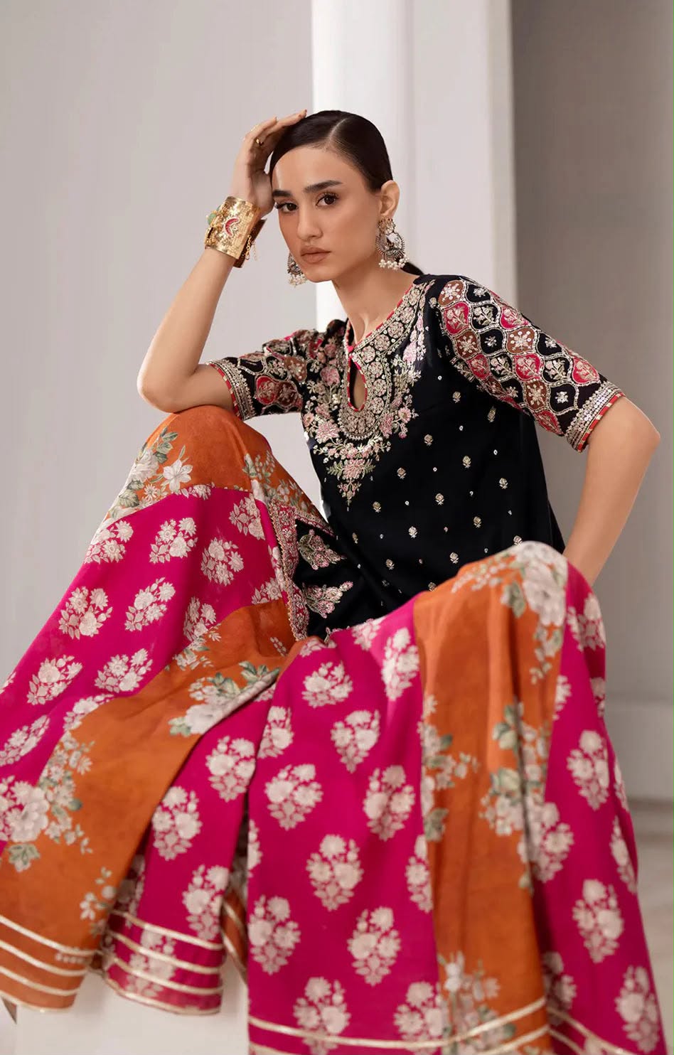 Ethnic 801 Premium 2PC Winter Suit | Micro Velvet