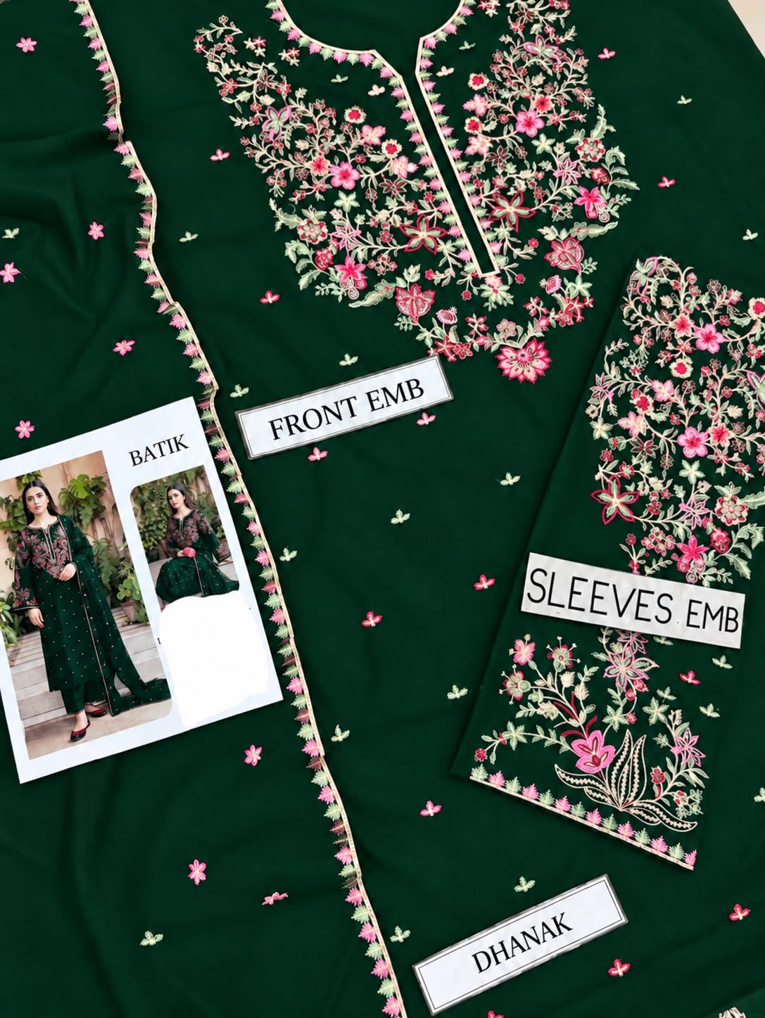 Batik Winter Dhanak 3PC Embroidered Suit | Premium Air-Jet Pure Dhanak Collection 2026-27