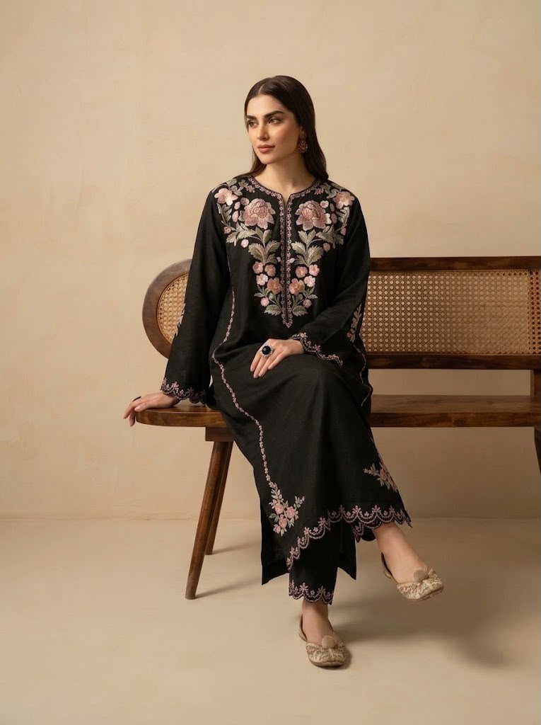 BATIK SILK TWO-PIECE SUIT – CODE 2750