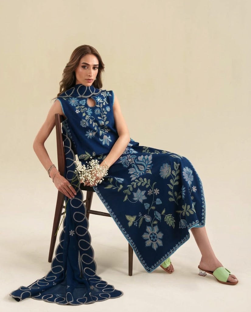 Zaib 6186 – Winter 3 Piece Full Heavy Embroidered Collection