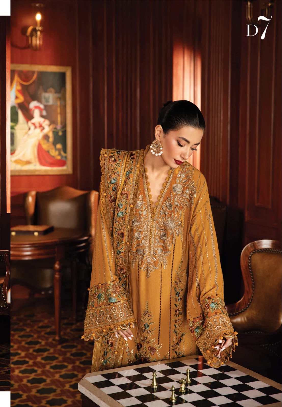 Maria B Premium Air-Jet Dhanak 3PC Embroidered Winter Suit | NF-421