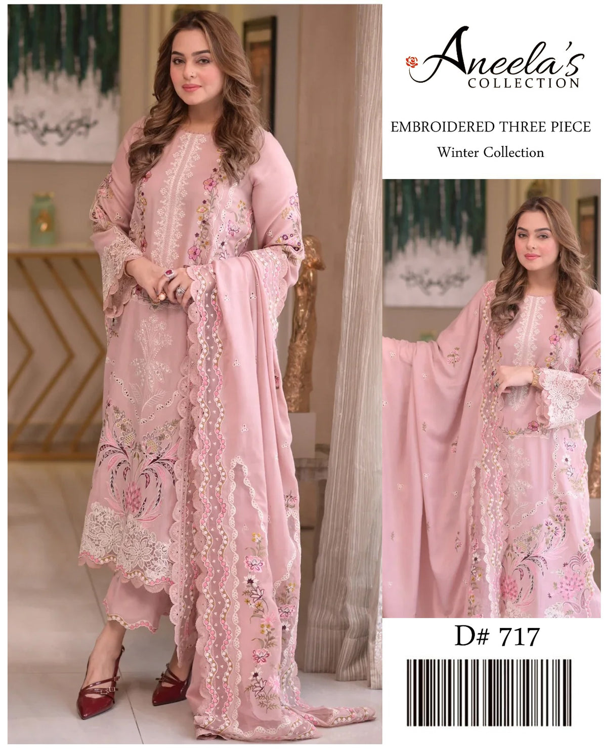 Aneela's 717 – Premium Airjet Dhanak Winter 3 Piece