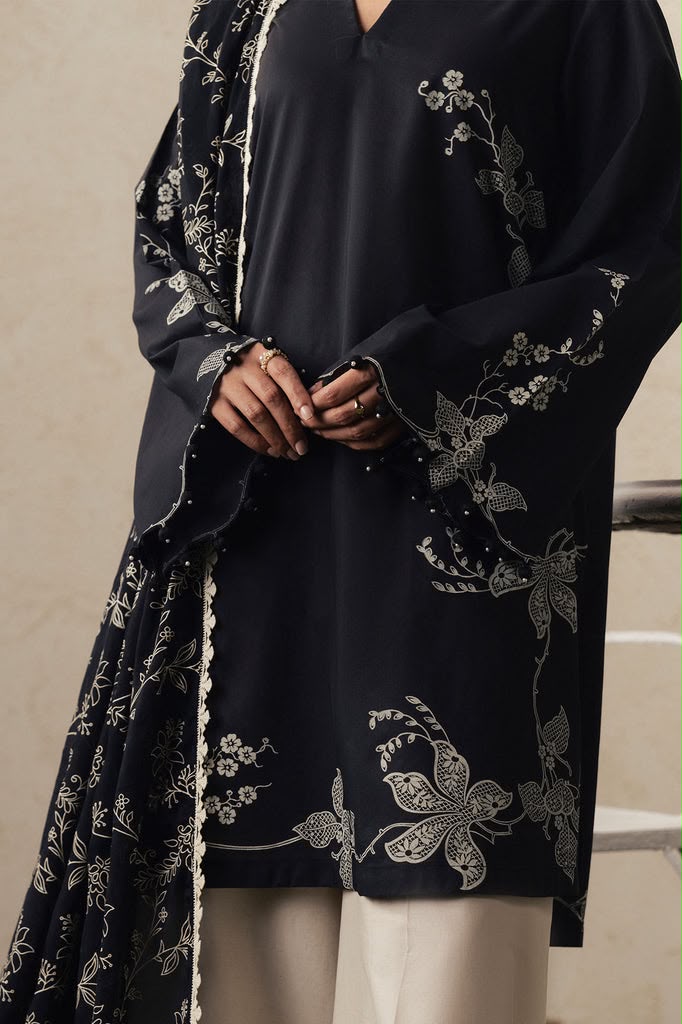 Cross Stitch Premium Air-Jet Dhanak 3PC Embroidered Winter Suit | NF-1031