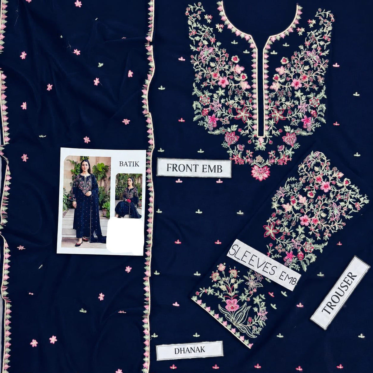 Batik Winter Dhanak 3PC Embroidered Suit | Premium Air-Jet Pure Dhanak Collection 2026-27