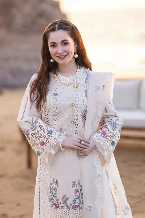 Qalamkar 711 Premium Airjet Dhanak Embroidered 3 Piece Winter Suit with Shawl