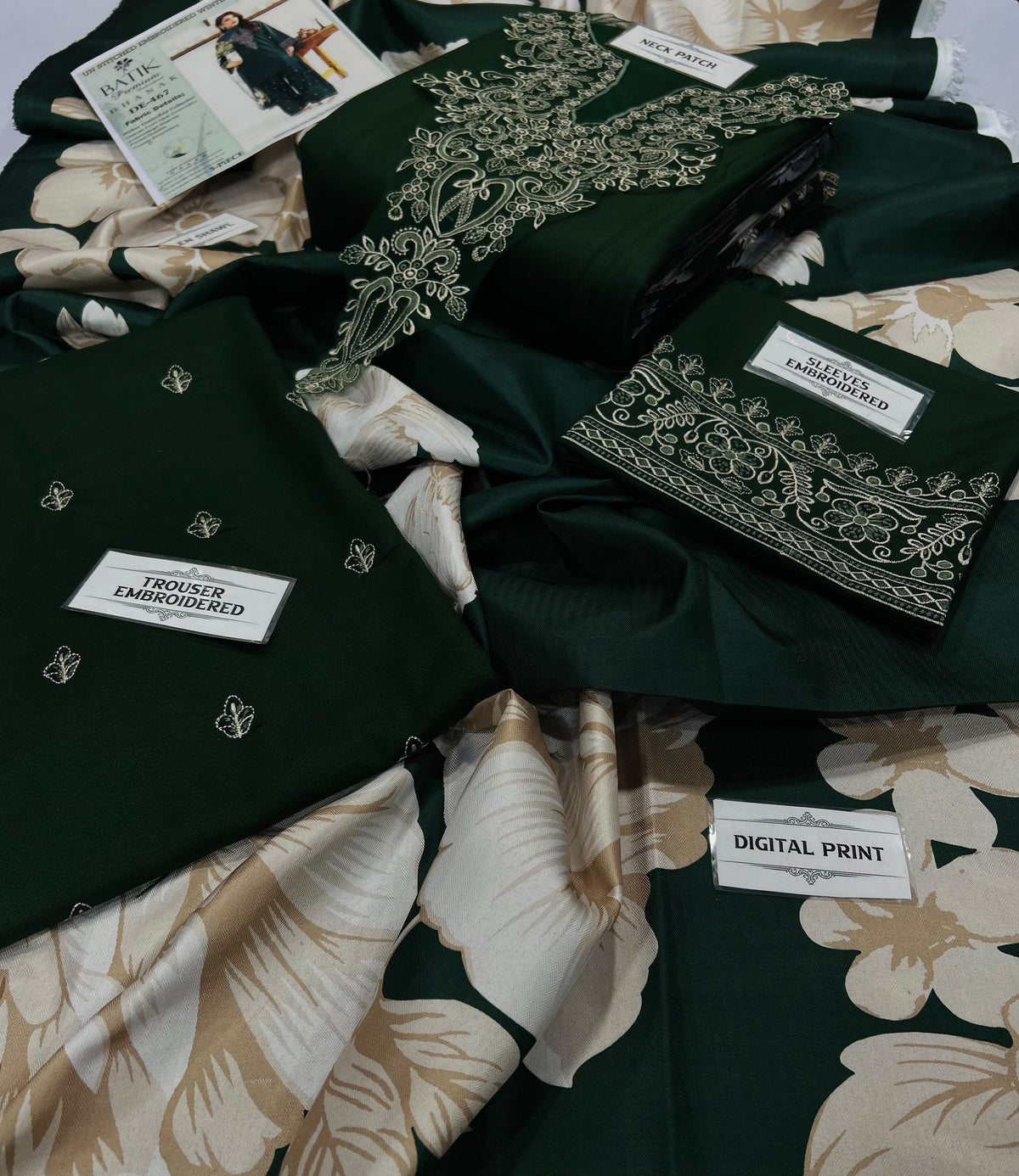 BATIK Premium 3-Piece Embroidered Suit | Winter Collection 2026–27